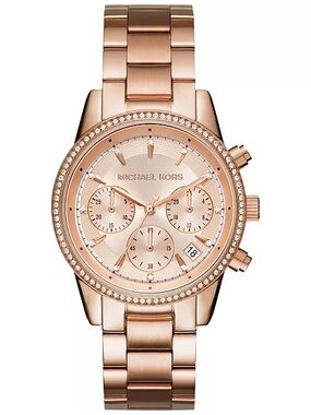 Michael Kors Chronograph Bryant Stainless Steel Bracelet Watch 37mm